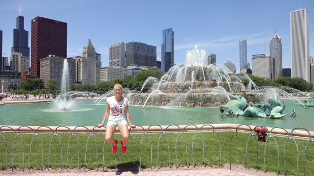 nejkrásnější pohled v Chicagu a moje nejkrásnější sestra :-))